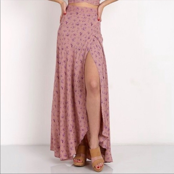 Flynn Skye Dresses & Skirts - Flynn Skye Wrap it Up Skirt Floral Maxi Sz XS